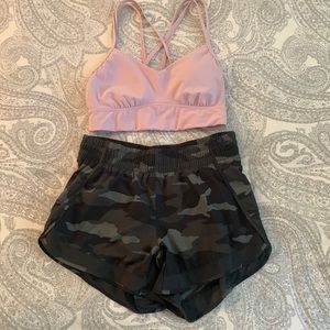 Athleta shorts XS and top set